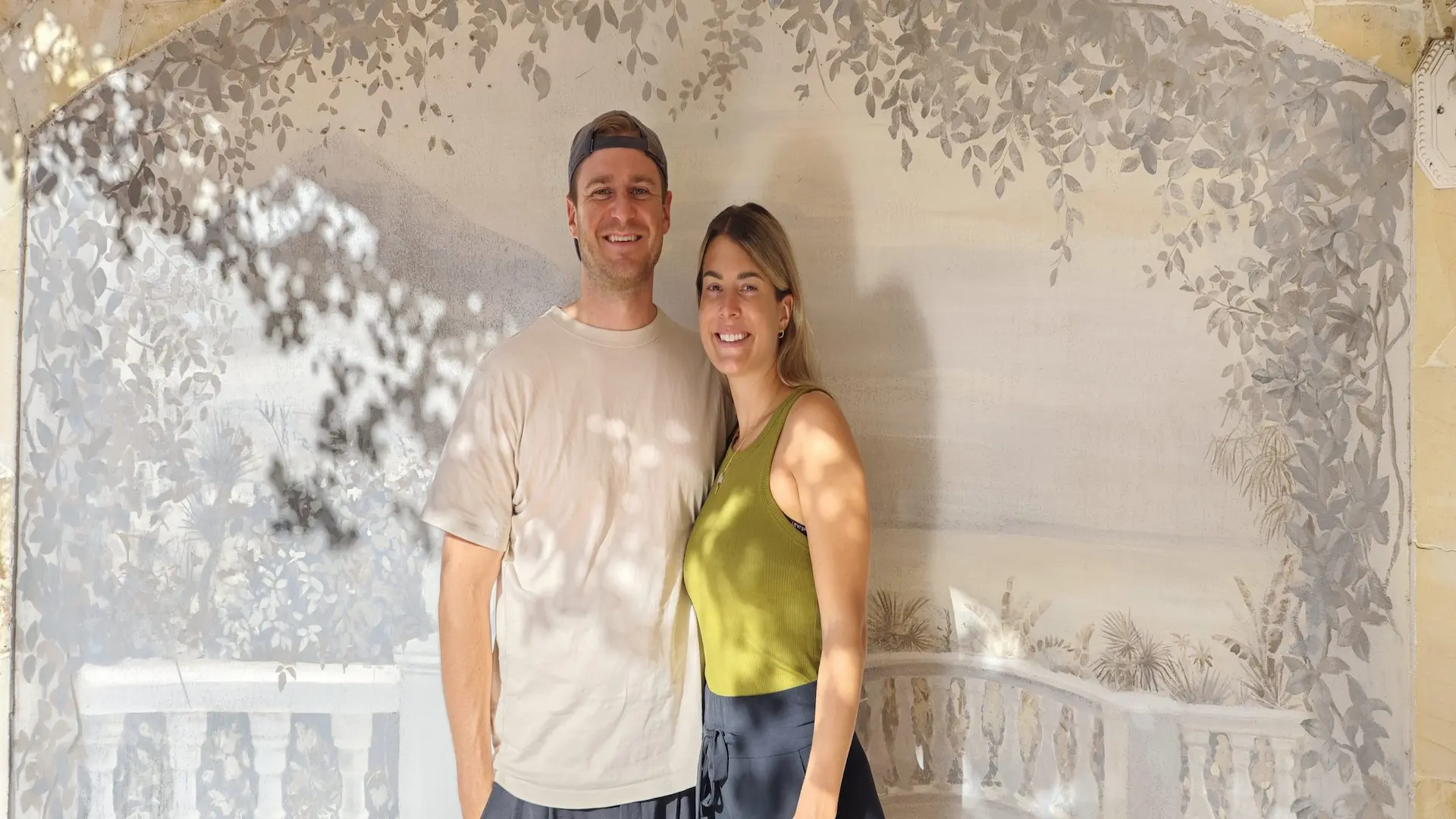 Couple sharing a holiday moment at Villa Larnia